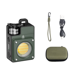 GREEN SCENIC Led Camping Light USB Charging Outdoor Multi-Function Magnetic Multi-Light Source Cob Work Inspection Light -