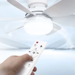 AIRBRO Fla-21 Easy to Install Compact Socket Fan Light With Remote