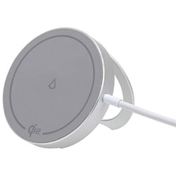 LBT Qi2 15W Magnetic Wireless Charger with Kickstand - Grey