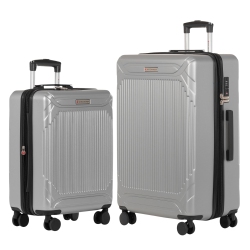 AIR CANADA Milan 2-Piece Hardside Luggage Set – 24-Inch Checked Luggage & Carry-On Suitcase