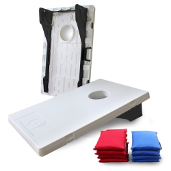 DRIVEWAY GAMES All Weather Corntoss Game - White, 33"x22" Easy Carry