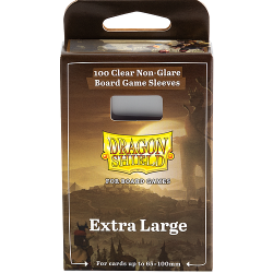ARCANE TINMEN Dragon Shield Extra Large Size Sleeves: Clear Non-Glare (65MM X 100Mm) 100 Sleeves Per Pack At-60206