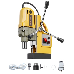 VEVOR 1400W Magnetic Drill, Motor 1.6 In Boring Diameter, 2810 Lbf Electric Mag Drill Press, 800 Rpm No-Load Speed, Drilling Machine for Metal