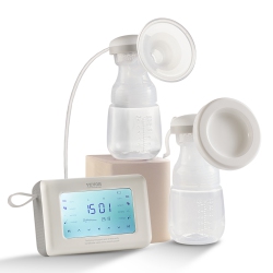 VEVOR 4 Modes Single/double Adjustable Electric Breast Pumps, 9/15 Levels, Reciprocating Piston Pumps, 4000Mah Anti-Backflow Breastfeeding Pump \w