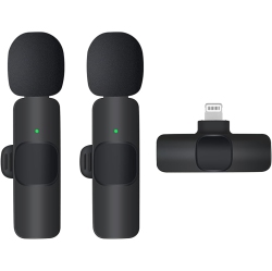 THE WAY Wireless Bluetooth Lavalier Microphone 1 In 2 Noise Reduction Monitor Reverb Microphone, Ultra-Low Latency for Video Recording Interview