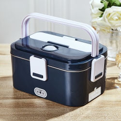 GREEN SCENIC 80W Electric Lunch Box - 1.8L Portable Heated Lunch Box, 304 Stainless Steel Inner Tank, \w Car/home Storage, Cutlery And Insulated Bag