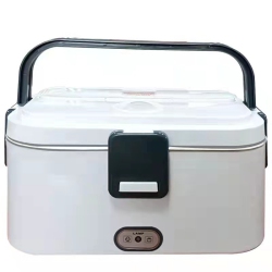 GREEN SCENIC 80W Electric Lunch Box - 1.8L Portable Heated Lunch Box, 304 Stainless Steel Inner Tank, \w Car/home Storage, Cutlery And Insulated Bag