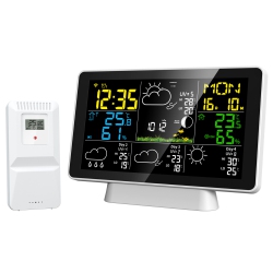 GREEN SCENIC Weather Station Wireless Indoor And Outdoor Thermometer, Color Display, Digital Weather Thermometer \w Temperature And Humidity