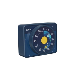 GREEN SCENIC Visual Timer Decorative And Convenient Countdown Timer for Kitchen Table Adults - Dark In Blue