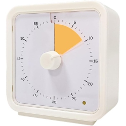 GREEN SCENIC Magnetic Visual Countdown Timer Silent Timer Alarm Clock Learning Time Manager - In Yellow