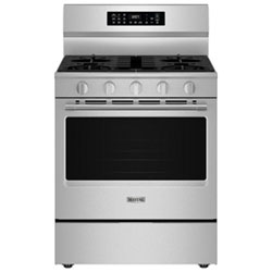 Cuisinière Au Gaz Autonome 30 Po Avec 5 Brûleurs, Friture Air Four, Ventilateur À Convection Et Four De 5 Pi³ Maytag (Mfgs7030Sz) - Inox
