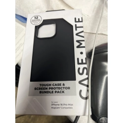 CASE MATE Case-Mate Tough Case + Screen Protector Bundle Pack for Iphone 16 Pro Max