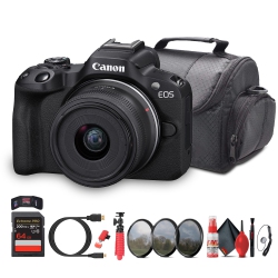 CANON Eos R50 V + 14–30MM Lens Kit | 4K60P Vlogging Camera, Power Zoom Lens - Bundle
