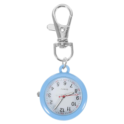 MEHIAZ 1PC Fob Watch Nurses Watch Simple Metal Nurses Fob Watch Quartz Pocket Watch With Key Buckle Delicate Watch