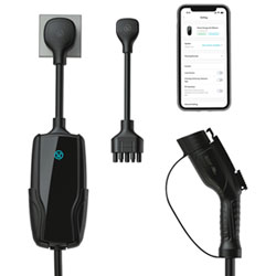 Pion Power Flex-AC Elite 40A Level 2 Portable Smart Electric Vehicle (EV) Charger - Black