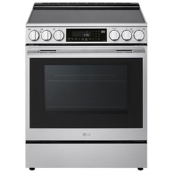 LG 30" 6.3 Cu. Ft. True Convection 5-Element Slide-In Electric Air Fry Range (LSEL6337XE) - Stainless Steel
