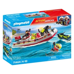PLAYMOBIL Action Heroes - Fireboat W/ Aqua Scooter