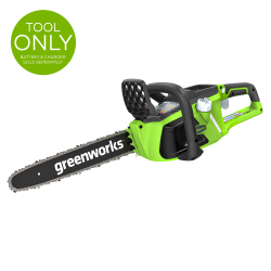 GREENWORKS 40V 14" Brushless Chainsaw (Tool Only), Battery And Charger Not Included