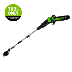 GREENWORKS 60V 10" Brushless Polesaw (Tool Only), Battery And Charger Not Included