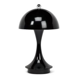 ABBOTT Trilite Dome Shade Led Lamp, Modern Rechargeable Table Lamp \w USB Powered, Mushroom Design for Bedroom, Living Room, Or Reading Nook, 10