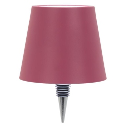 ABBOTT |Classic Shade Led Bottle Stopper Light- 5"h- Pink In Magenta