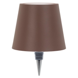 ABBOTT |Classic Shade Led Bottle Stopper Light- 5"h- In Brown