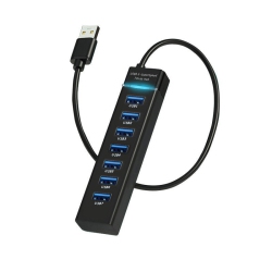 THE WAY USB 3.0 Hub, 7-Port USB Data Hub Splitter for Laptop, USB Flash Drive, Mouse And Other USB Devices, Length 1.2M
