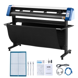 VEVOR 53 Inch Vinyl Cutter, Vinyl Cutter Machine, Semi-Automatic Diy Vinyl Printer Cutter Machine, Manual Positioning Sign Cutting \w Floor Stand