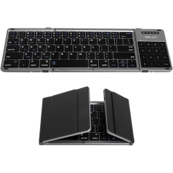 THE WAY Bluetooth Keyboard Folding Model Suitable for Ipad Mobile Phone Computer Magnetic Silent Wireless Bluetooth Keyboard