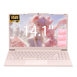 AUUSDA T141J 14.1" Laptop | Intel N5095 | 16GB Ram 1Tb SSD | Fhd Ips Display | Privacy Camera | Dual-Band Wi-Fi | HDMI & USB | Win 11 Pro