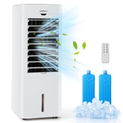 COSTWAY Evaporative Air Cooler/heater 4-In-1 Windowless Oscillating Swamp Cooler 3 Modes