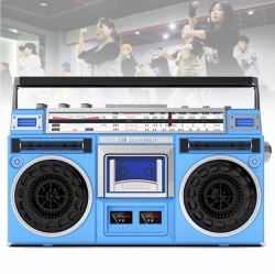 MYACUC Classic 80S Style Retro CD Player, Retro Bluetooth Cassette Player, With Am/fm Radio, Support Sd/USB Input, Cassette Recorder