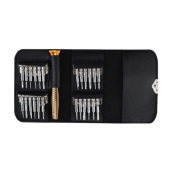 THE WAY 25 In 1 Leather Screwdriver Set, Multifunctional Combination Tool, Mobile Phone Watch Precision Repair T8, Diy Mini Repair Tool Kit