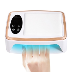 MYACUC 380W High Power Nail Lamp, Double-Hand Nail Phototherapy Machine With Hand Pillow, 90 Uv Led Nail Dryer