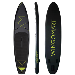 WINGOMART Elite Xxl 12Ft Inflatable Stand Up Paddle Board 12'x30"x6"premium Accessories &carry Bag| Paddle Boards W/ 3Fish Fin for Paddling