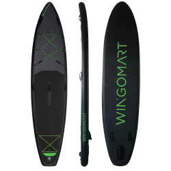 WINGOMART Elite Xxl 12Ft Inflatable Stand Up Paddle Board 12'x30"x6"premium Accessories &carry Bag| Paddle Boards W/ 3Fish Fin for Paddling
