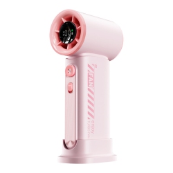 THE WAY High Speed ​​portable Handheld Fan, 100 Speed ​​mini Turbo Fan, Cooling Time Up to 12 Hours, Digital Display, Rechargeable Handheld