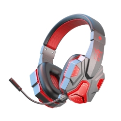 THE WAY Hot-Selling Headset, Computer Gaming Headset, Notebook Luminous Wireless Bluetooth Headset, (Black And Red)