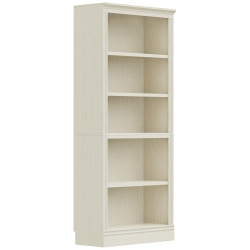 VAUXHILL & CO. Halston Standard Bookcase, Adjustable Shelving Unit, Cream