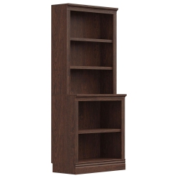 VAUXHILL & CO. Halston Multi-Depth Bookcase, Adjustable Shelving Unit, Cherry