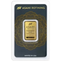 ASAHI REFINING – 10 Gram Bar (With Assay Card) – .9999 Fine In Gold