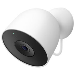 Google Nest Cam 2nd Gen Wired Outdoor Security Camera with Gemini - Snow