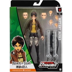 ATTACK ON TITAN 6 Inch Action Figure Total Anime - Eren Jaeger #01