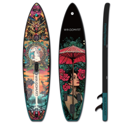 WINGOMART 11Ft X 33" Super Wide Inflatable Stand Up Paddle Board, Ultra Stable Wide Sup Up to 2 People/375Lb Fully Equipped W/ Premium Sup