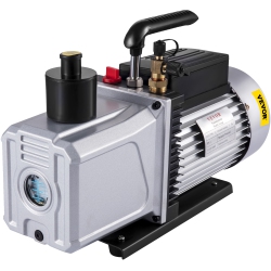 VEVOR 12Cfm Vacuum Pump, 1 HP Single Stage Air Conditioning Pump, 110V 5Pa Ultimate Vacuum Refrigerant, Hvac Air Tool Rotary Vane, for Automobile