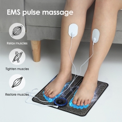 MYACUC Massage Foot Pad Ems Foot Massager Mat Pulse Microcurrent Foot Acupoint Massager