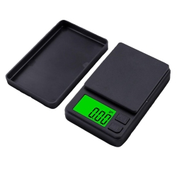 THE WAY New Backlight Balance Pocket Scale, 500G Jewelry Scale 0.01 Carat Scale, Palm Electronic Scale, Kitchen Scale Digital Mini Scale, Black