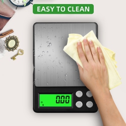 THE WAY Precision Electronic Balance Pocket Scale, Portable Small Gram Jewelry Scale, 0.01 Carat Weight Electronic Scale, 500G In Black