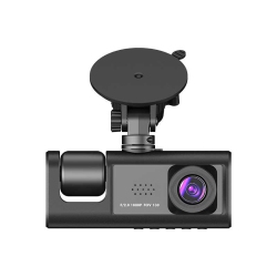 THE WAY Front And Rear Built-In Dash Cam 1080P Full HD Three-Way Dash Cam Wdr G-Sensor 24 Hours Recording 2 Inch Hidden Dash Cam Three Recording HD