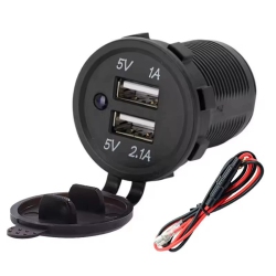THE WAY Motorcycle Car Scooter 3.1A Assembly Accessories to Take Power Dual USB Modified Car Charger USB Car Charger